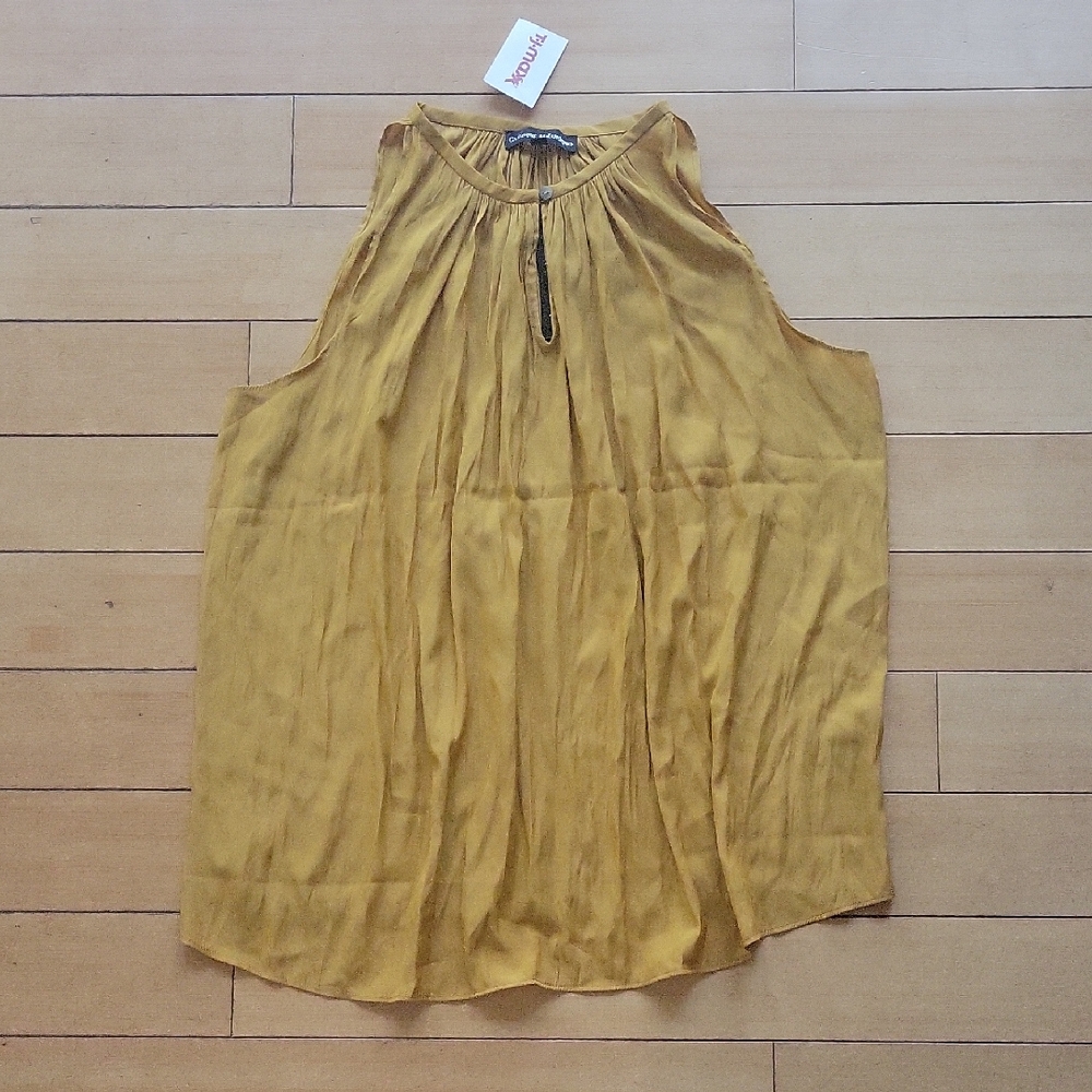 NWT • Catherine Malandrino • Mustard Yellow Tanktop